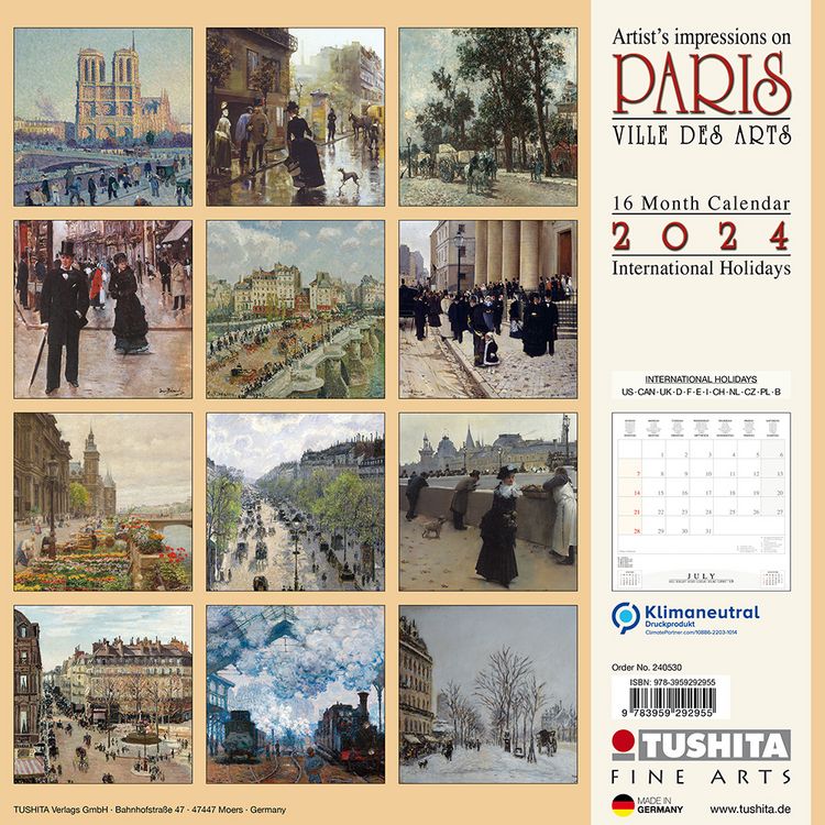 Produktbild: Paris - Ville des Arts 2024