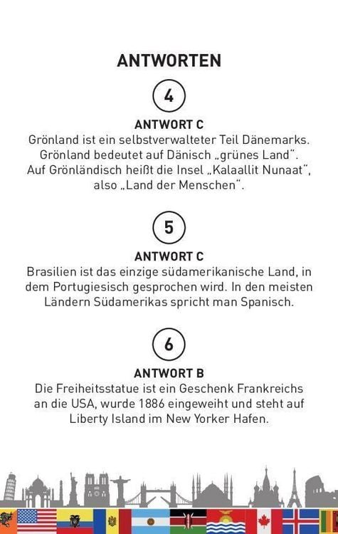 Produktbild: Das gro&szlig;e L&auml;nder-Quiz I ab 10 Jahren