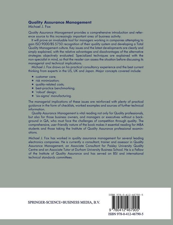 Produktbild: Quality Assurance Management
