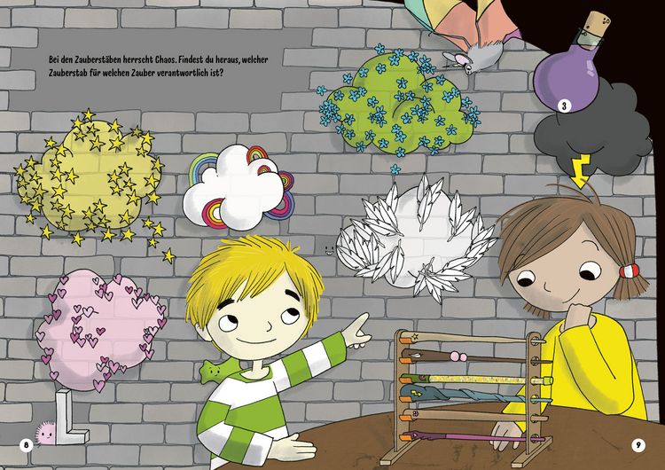 Produktbild: Die R&auml;tsel-Knacker &ndash; Das Geheimnis der magischen Schule (Buch mit abwischbarem Stift)