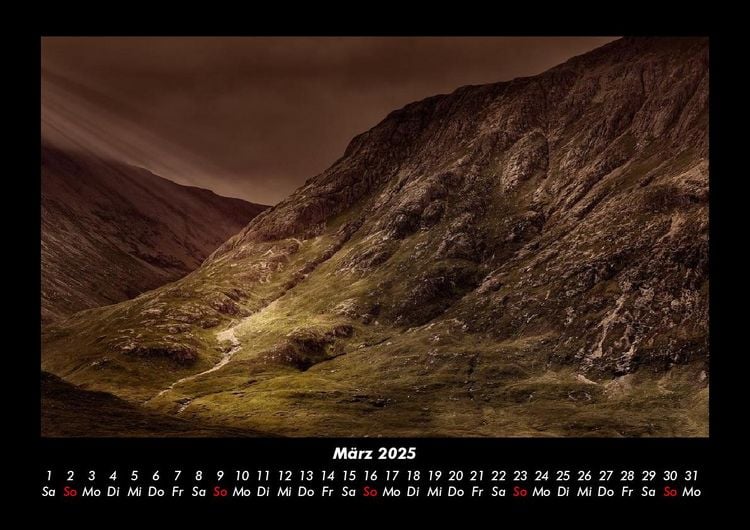 Produktbild: Landschaftskalender 2025 Fotokalender DIN A3