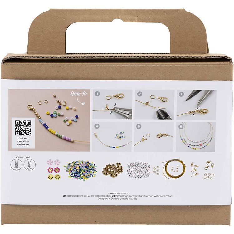 Produktbild: Creativ Company DIY Sets Beads Mini Kreativ Mix Schmuck, Halsketten, Kreativ Box