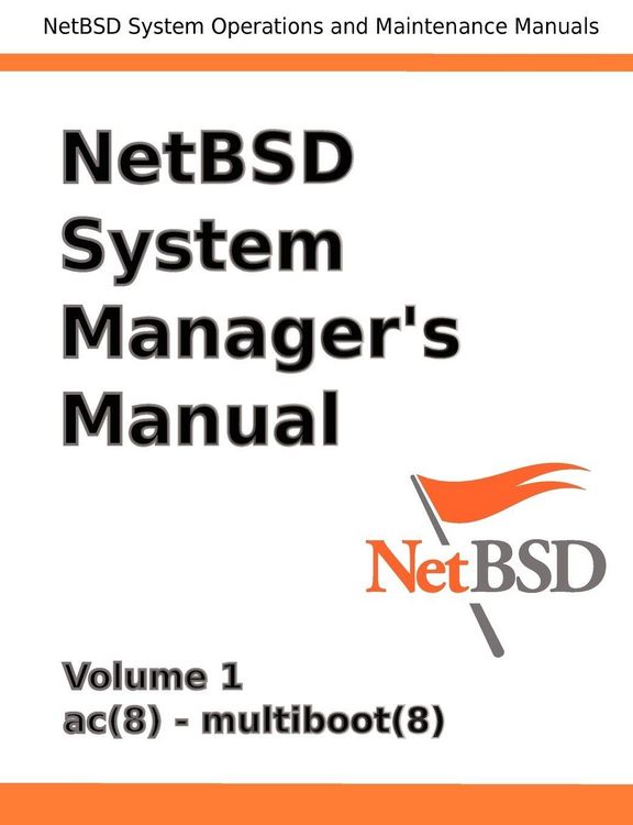 Produktbild: NetBSD System Manager's Manual - Volume 1