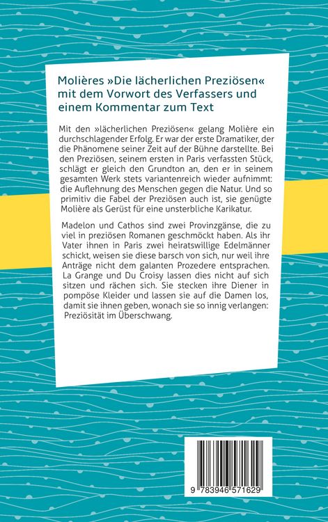 Produktbild: Die l&auml;cherlichen Prezi&ouml;sen: Moli&egrave;re: Eine Kom&ouml;die