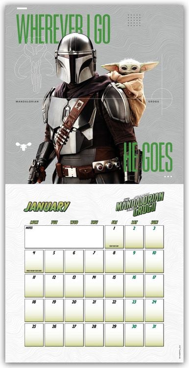Produktbild: Star Wars &ndash; The Mandalorian and Grogu Movie 2027 &ndash; Wandkalender
