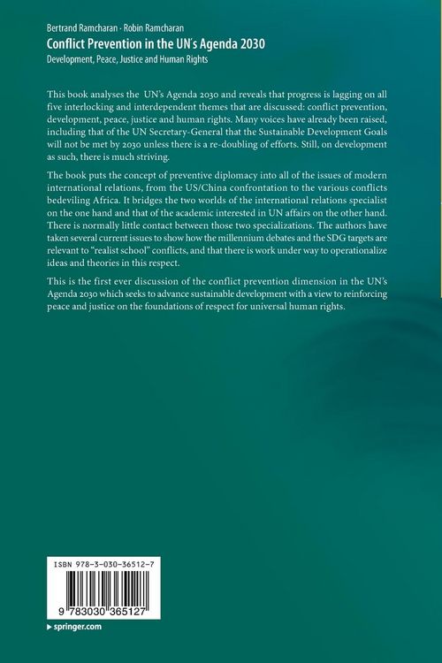 Produktbild: Conflict Prevention in the UN&acute;s Agenda 2030
