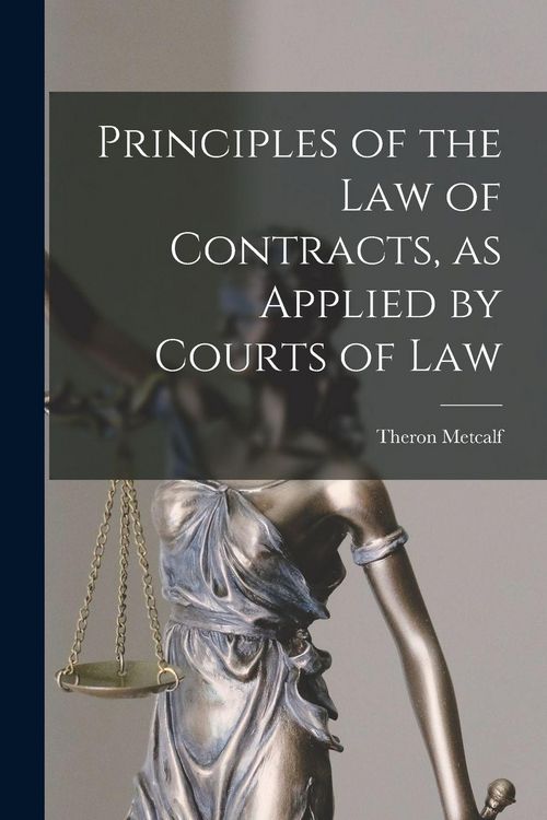 Produktbild: Principles of the Law of Contracts, as Applied by Courts of Law