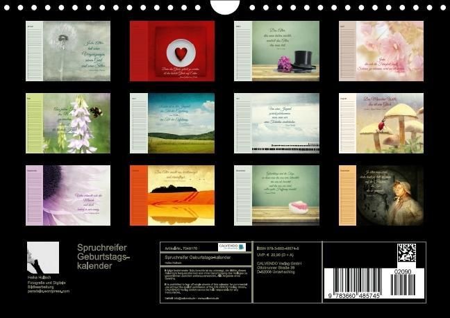 Produktbild: Spruchreifer Geburtstagskalender (Wandkalender immerw&auml;hrend DIN A4 quer)