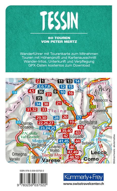 Produktbild: K&uuml;mmerly+Frey Wanderf&uuml;hrer Tessin