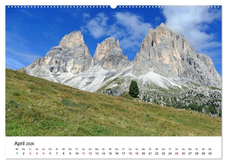 Produktbild: Wundersch&ouml;ne Landschaften in den Alpen (hochwertiger Premium Wandkalender 2026 DIN A2 quer), Kunstdruck in Hochglanz