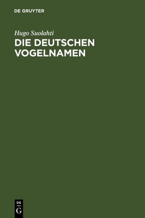 Produktbild: Die deutschen Vogelnamen