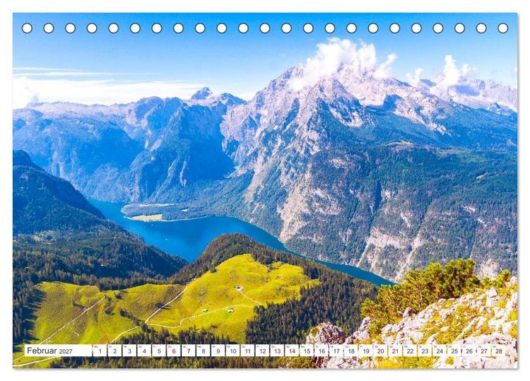 Produktbild: Naturlandschaften - Meisterwerke zwischen Himmel und Erde (Tischkalender 2027 DIN A5 quer), CALVENDO Monatskalender