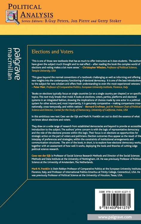 Produktbild: Elections and Voters