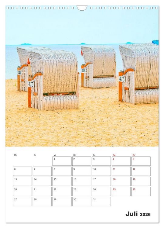 Produktbild: Insel F&ouml;hr - Urlaubsplaner (Wandkalender 2026 DIN A3 hoch), CALVENDO Monatskalender