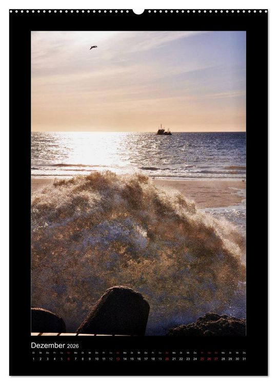 Produktbild: Sylt Impressionen (Wandkalender 2026 DIN A2 hoch), CALVENDO Monatskalender