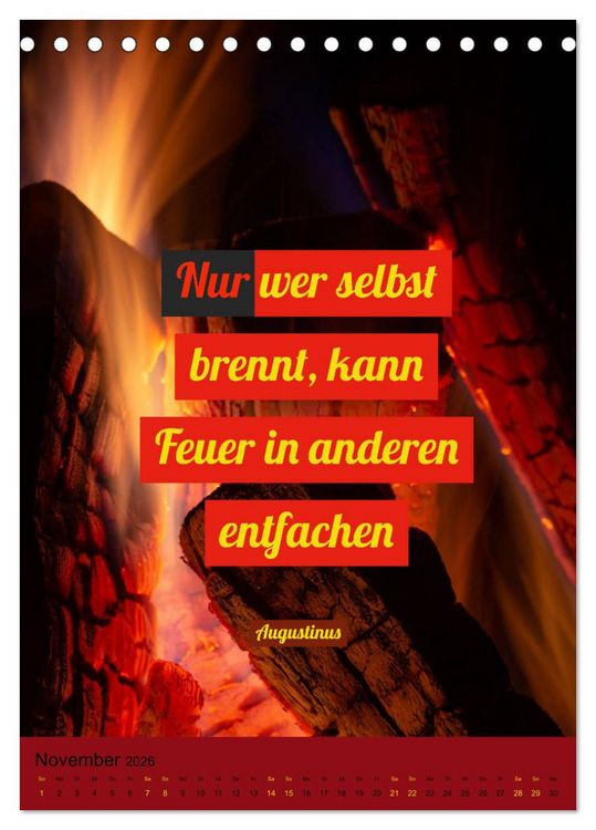 Produktbild: Aktiviere Deine Motivation Weisheiten und Spr&uuml;che (Tischkalender 2026 DIN A5 hoch), CALVENDO Monatskalender