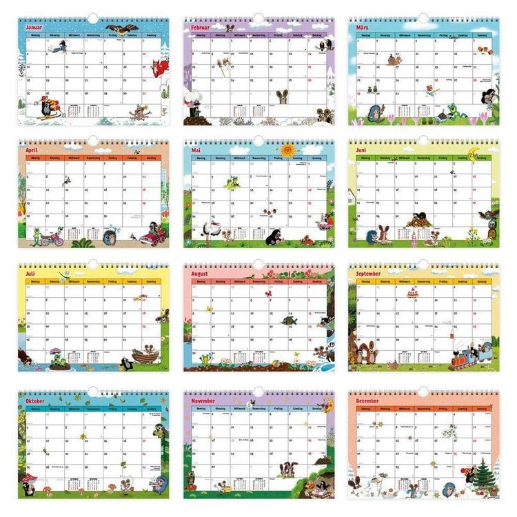 Produktbild: TR&Ouml;TSCH - Der kleine Maulwurf Monatsterminer Monatskalender 2027
