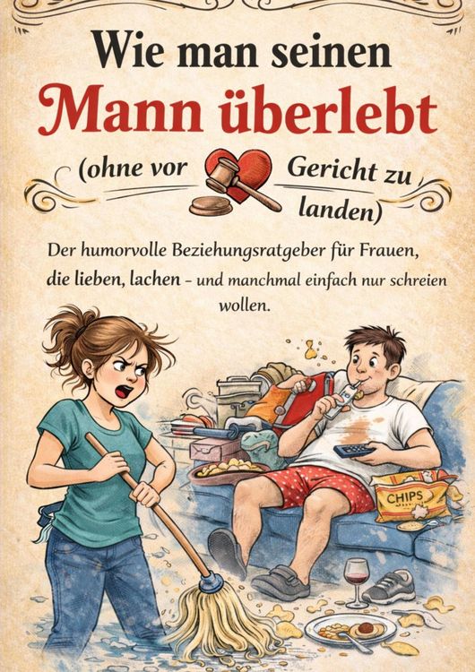 Produktbild: Wie man seinen Mann &uuml;berlebt (ohne vor Gericht zu landen) - Der humorvolle Beziehungsratgeber f&uuml;r Frauen, die lieben, lachen