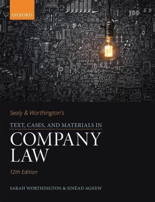 Produktbild: Sealy & Worthington's Text, Cases, and Materials in Company Law
