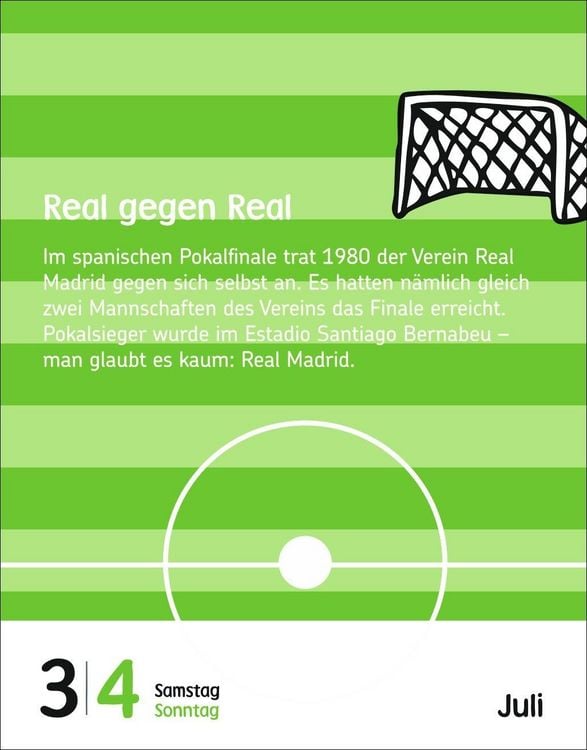 Produktbild: Fu&szlig;ballspa&szlig; f&uuml;r Kids Tagesabrei&szlig;kalender 2027 - Witze, lustige Spr&uuml;che und verr&uuml;ckte Fakten