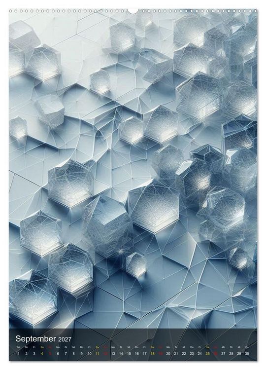 Produktbild: Geometrie der Natur &ndash; Formen, Muster, Strukturen (hochwertiger Premium Wandkalender 2027 DIN A2 hoch), Kunstdruck in Hochglanz