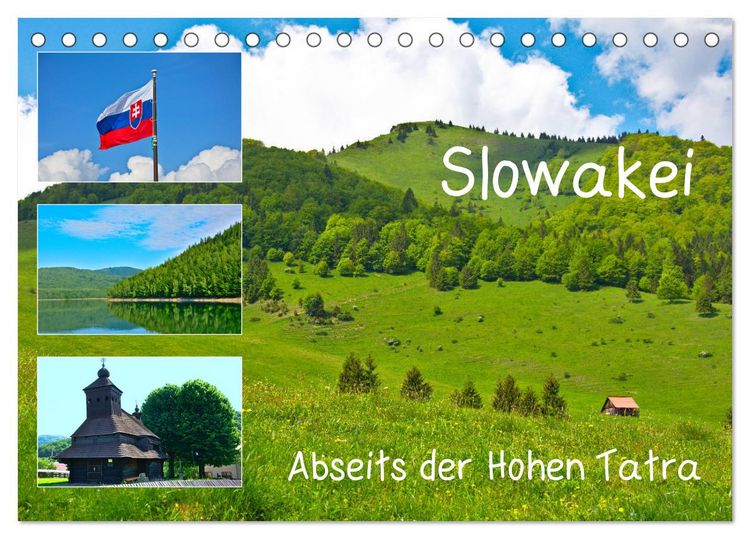 Produktbild: Slowakei - Abseits der Hohen Tatra (Tischkalender 2026 DIN A5 quer), CALVENDO Monatskalender