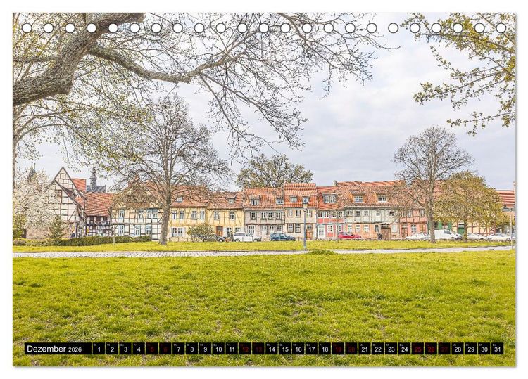 Produktbild: Farbenfrohe H&auml;user, Wohnen in Europa (Tischkalender 2026 DIN A5 quer), CALVENDO Monatskalender