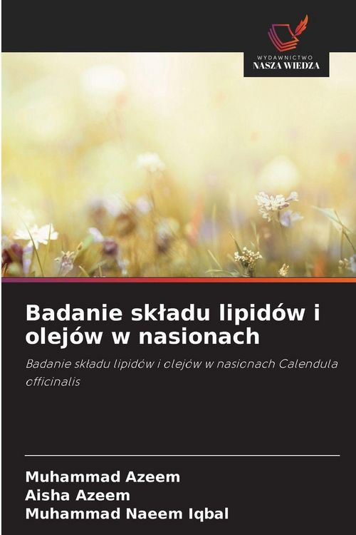 Produktbild: Badanie sk&iquest;adu lipid&oacute;w i olej&oacute;w w nasionach