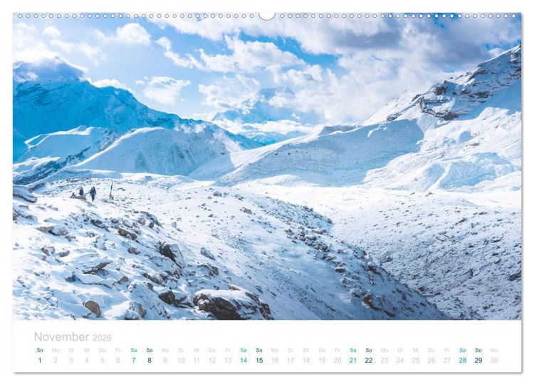 Produktbild: Abenteuer Himalaya - Fernwandern im Annapurna (Wandkalender 2026 DIN A2 quer), CALVENDO Monatskalender