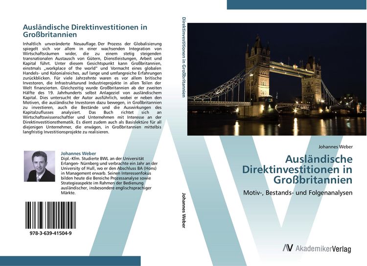 Produktbild: Ausl&auml;ndische Direktinvestitionen in Gro&szlig;britannien