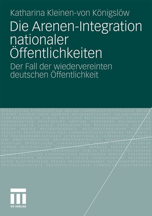 Produktbild: Die Arenen-Integration nationaler &Ouml;ffentlichkeiten
