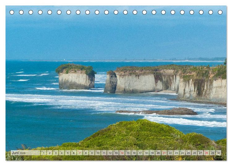 Produktbild: Neuseeland - Wandelnde Landschaften (Tischkalender 2026 DIN A5 quer), CALVENDO Monatskalender
