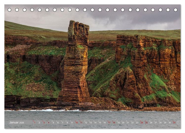 Produktbild: Orkney, Inselwelten aus Licht und Legenden. (Tischkalender 2026 DIN A5 quer), CALVENDO Monatskalender
