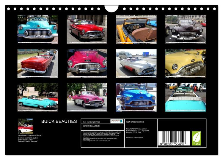 Produktbild: BUICK BEAUTIES (Wall Calendar 2026 DIN A4 landscape), CALVENDO 12 Month Wall Calendar