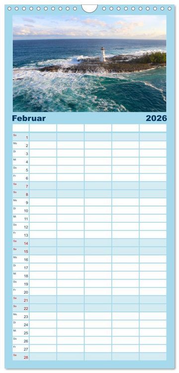 Produktbild: Familienplaner 2026 - Bahamas - Paradiesische Str&auml;nde. mit 5 Spalten (Wandkalender, 21 x 45 cm) CALVENDO