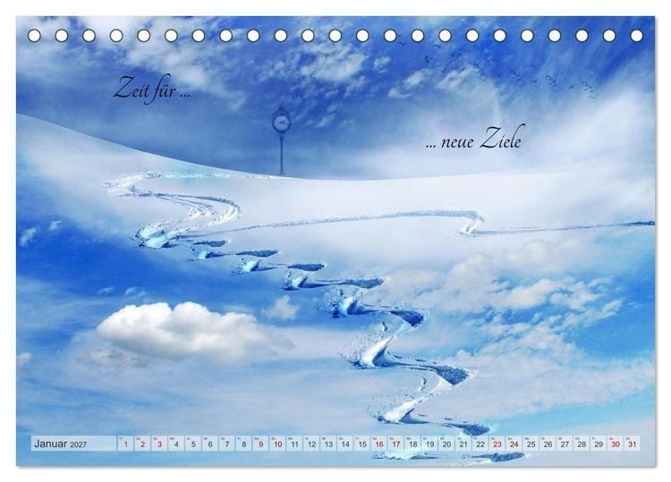 Produktbild: Alles hat seine Zeit - Mach Deine kleine Welt perfekt (Tischkalender 2027 DIN A5 quer), CALVENDO Monatskalender
