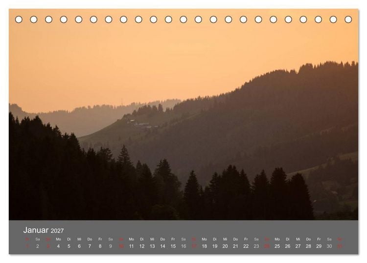 Produktbild: Tannheimer Tal (Tischkalender 2027 DIN A5 quer), CALVENDO Monatskalender