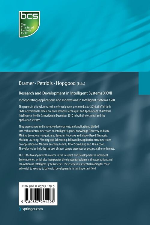 Produktbild: Research and Development in Intelligent Systems XXVII