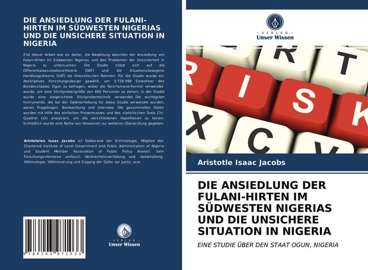 Produktbild: Die Ansiedlung der Fulani-Hirten im S&uuml;dwesten Nigerias und die Unsichere Situation in Nigeria