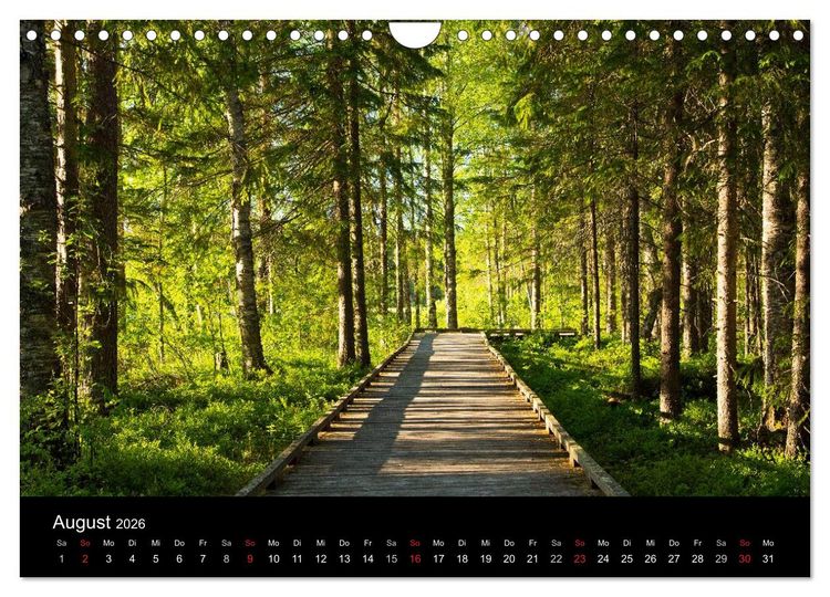 Produktbild: Finnland - Land der tausend Seen (Wandkalender 2026 DIN A4 quer), CALVENDO Monatskalender