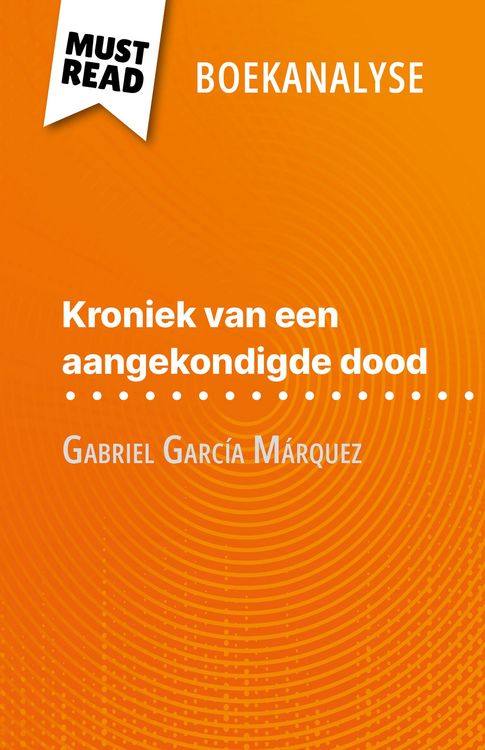 Produktbild: Kroniek van een aangekondigde dood van Gabriel Garc&iacute;a M&aacute;rquez (Boekanalyse)