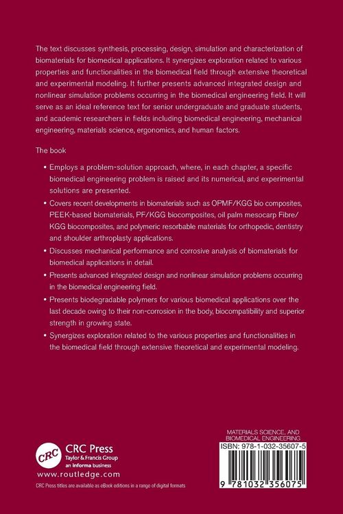 Produktbild: Advanced Materials for Biomedical Applications