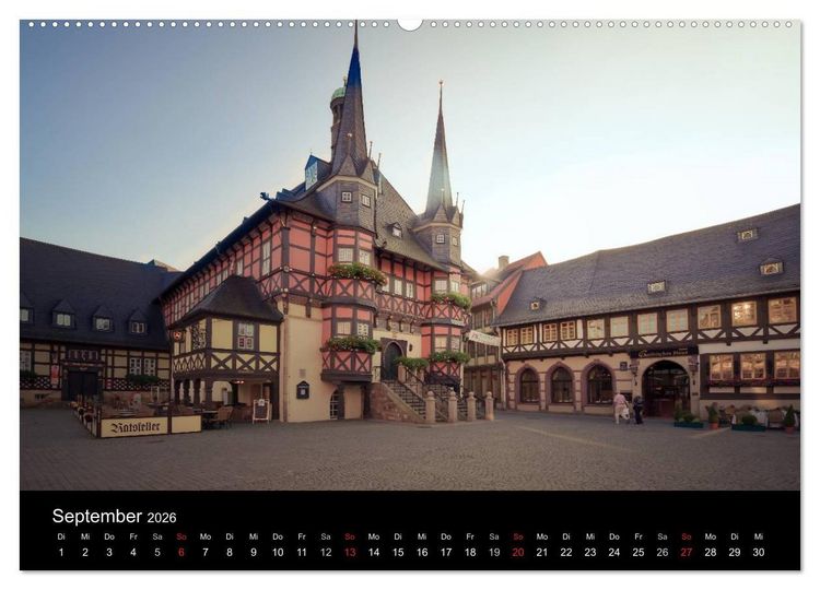Produktbild: Fachwerk - wie aus einer anderen Zeit (hochwertiger Premium Wandkalender 2026 DIN A2 quer), Kunstdruck in Hochglanz