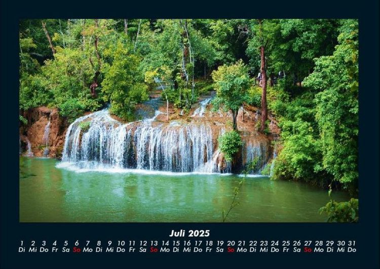 Produktbild: Wasserf&auml;lle 2025 Fotokalender DIN A4