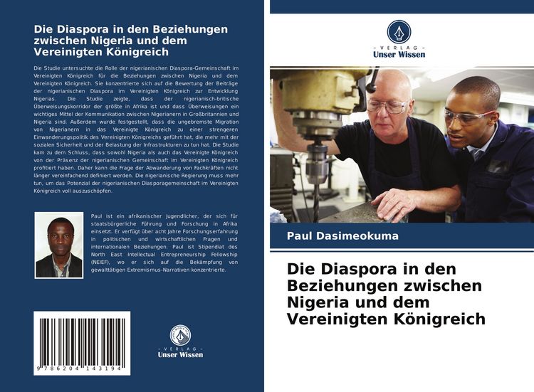 Produktbild: Die Diaspora in den Beziehungen zwischen Nigeria und dem Vereinigten K&ouml;nigreich
