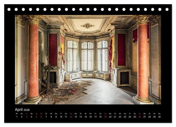 Produktbild: Die Sch&ouml;nheit des Verfalls - Lost Places (Tischkalender 2026 DIN A5 quer), CALVENDO Monatskalender
