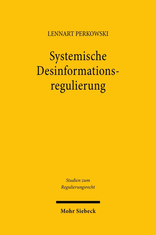 Produktbild: Systemische Desinformationsregulierung