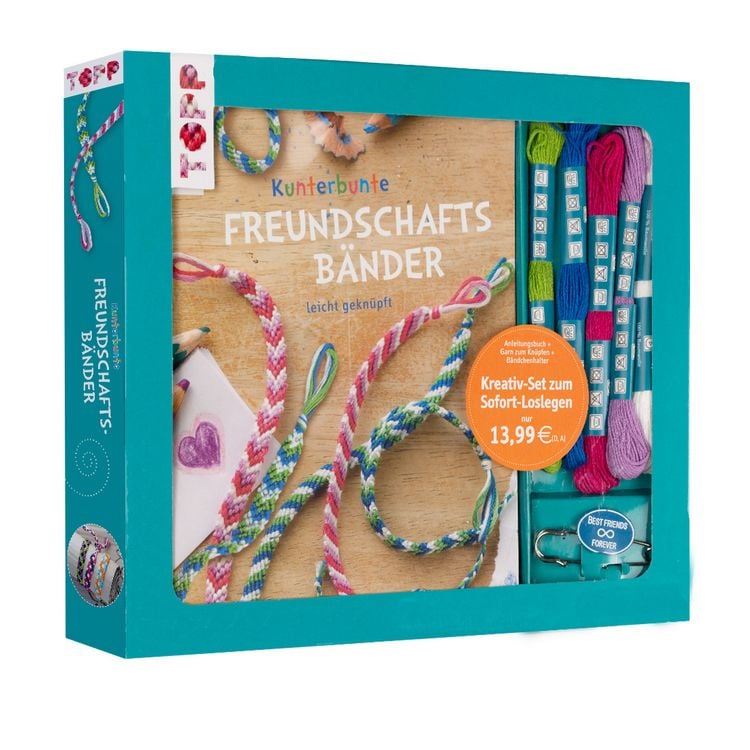 Produktbild: Kreativ-Set Kunterbunte Freundschaftsbänder