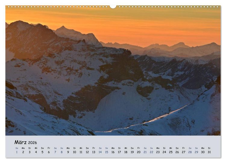 Produktbild: Gipfel Blicke (Wandkalender 2026 DIN A2 quer), CALVENDO Monatskalender