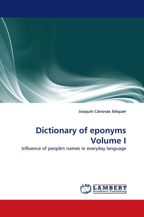 Produktbild: Dictionary of eponyms Volume I